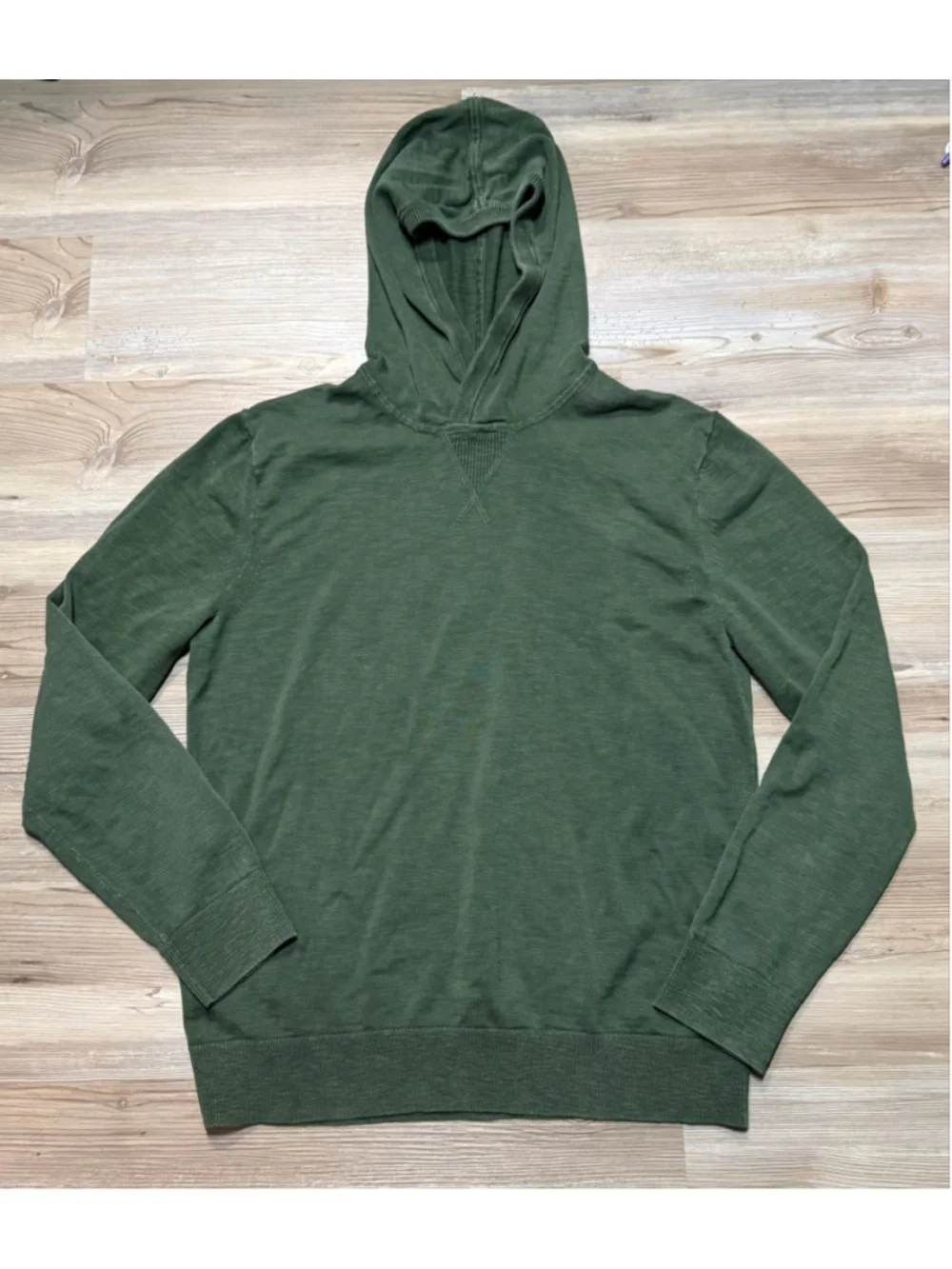 Banana Republic Green Cotton Pullover Hoodie Sweatshirt Size M